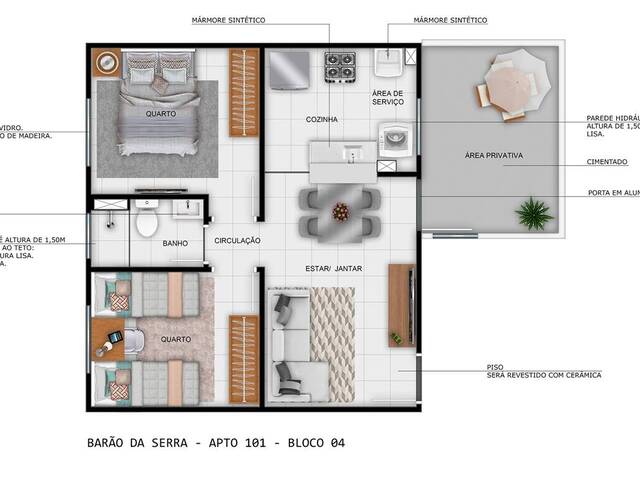 Apartamento para Venda em Botucatu - 1